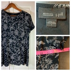 J Jill Wearever Tunic Women Small Stretch Knit Top Office Church Casual‎ Comfort